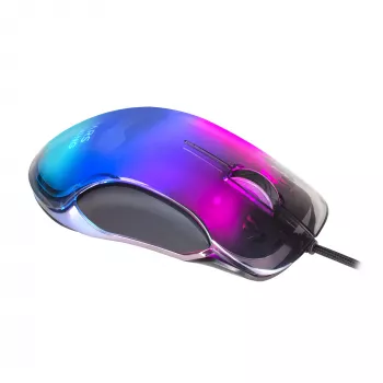 Mars Gaming MMGLOW žaidimų pelė RGB Chroma-Glow veidrodinis paviršius 12800 DPI juoda