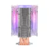 Mars Gaming MCPU66 Triple ARGB procesoriaus aušintuvas 6 šilumos vamzdeliai HCT TDP 220W 2 ventiliatoriai 12cm