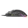 Mars Gaming MM55 Black RGB Chroma žaidimų pelė itin lengva 55g 12800 DPI HUANO mechaniniai jungikliai