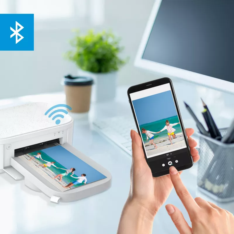 HP Sprocket Studio Plus nuotraukų spausdintuvas (dažų sublimacija, 300x300 DPI, 10x15 cm, Wi-Fi)