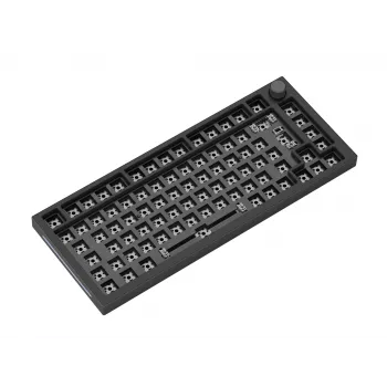 Klaviatūros korpusas GLORIOUS GMMK Pro — 75% aliuminio dėklas, juoda, 332×135×32 mm, 1,5 kg