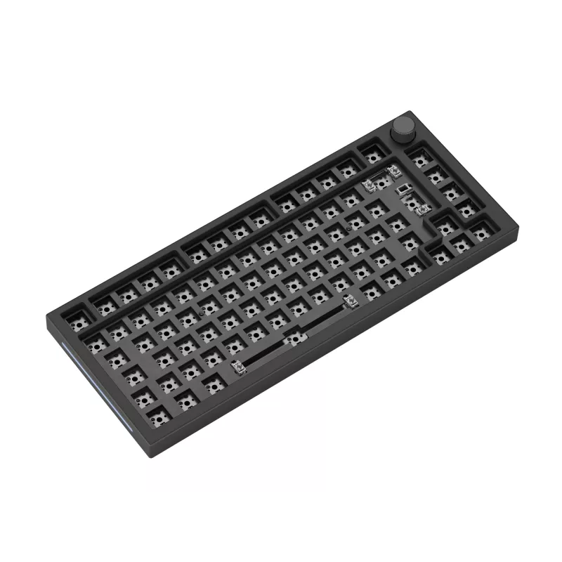 Klaviatūros korpusas GLORIOUS GMMK Pro — 75% aliuminio dėklas, juoda, 332×135×32 mm, 1,5 kg
