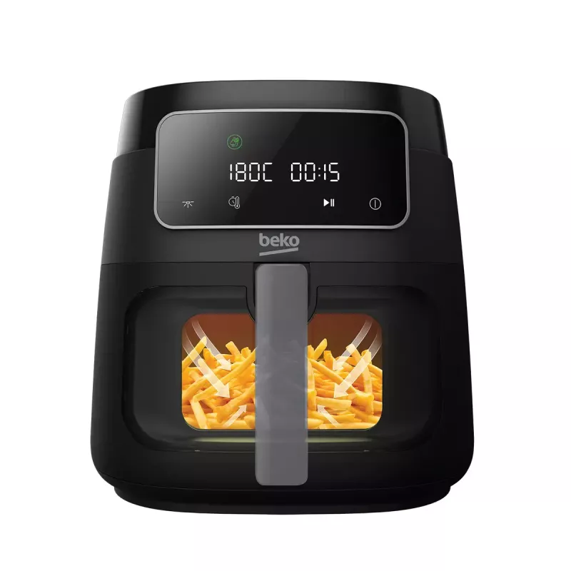 Karšto oro gruzdintuvė BEKO FRL3374B 7,6 L 1750 W Juoda, liečiamas valdymas, 9 programos, 35–200 °C