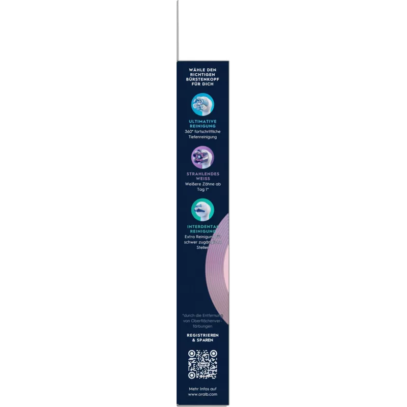 Oral-B dantų šepetėlio galvutė 6 vnt. Balta
