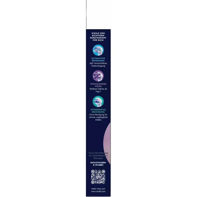 Oral-B dantų šepetėlio galvutė 6 vnt. Balta