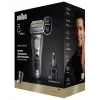 Folijos skustuvas Braun Series 9 Pro+ 9675cc pilkai sidabrinis nerūdijantis plienas