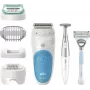 Braun Silk-épil 5 810 + Gillette Venus Trimmer 28 pincetų mėlyna, balta