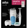 Braun Silk-épil 5 810 + Gillette Venus Trimmer 28 pincetų mėlyna, balta