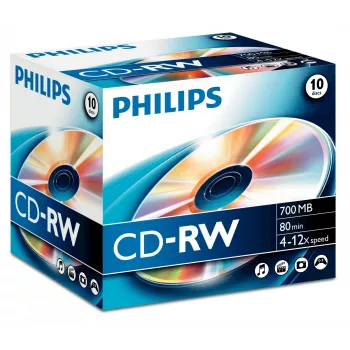 Philips CD-RW CW7D2NJ10/00 – perrašomas kompaktinis diskas 700 MB