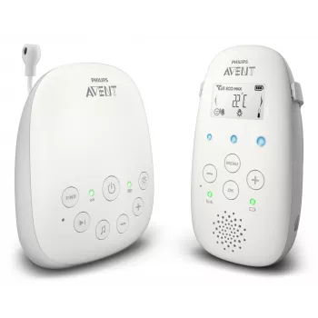 Philips AVENT SCD713/26 belaidis vaizdo kūdikio monitorius 330 m Pilka, Balta