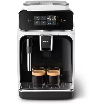 Kavos aparatas Philips Series 2200 EP2223/40 pilnai automatinis, 1,8 L vandens bakas, įmontuotas malūnėlis, 2 snapeliai, 1500 W, juodas