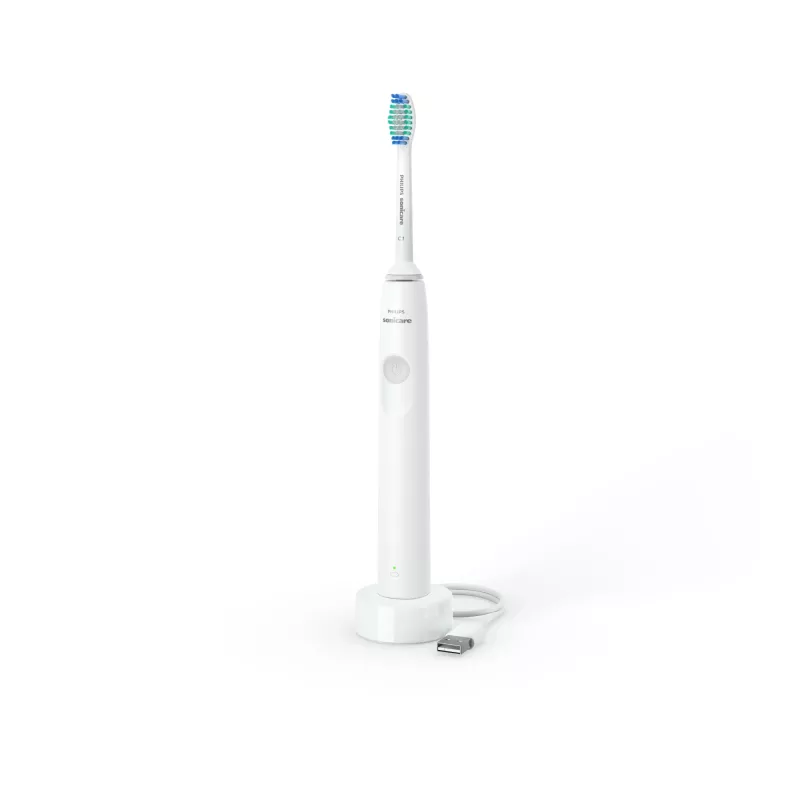 Sonic dantų šepetėlis Philips 1100 Series HX3641/02 – kasdienė priežiūra, įmontuota ličio jonų baterija, 1 rankena, 1 šepetėlio galvutė