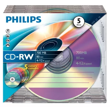Philips CD-RW CW7D2CC05/00 daugkartinio įrašymo kompaktinis diskas 700 MB