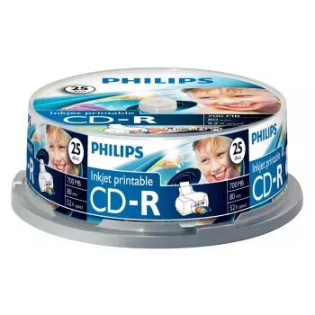 Philips CD-R CR7D5JB25/00 įrašomas diskas, 700 MB, 80 min., 52×