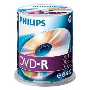 DVD-R Philips DM4S6B00F/00 4,7 GB 100 vnt.