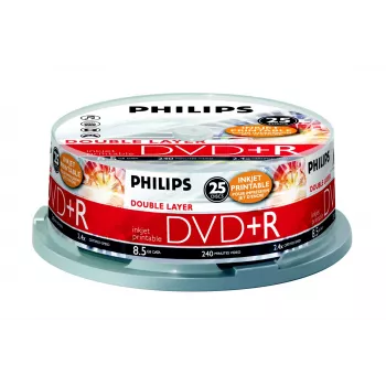 Philips DVD+R DR8I2B25F/00, 25 vnt., 8,5 GB