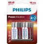Philips Power Alkaline baterija LR6P6BP/10 (AA, 6 vnt.)