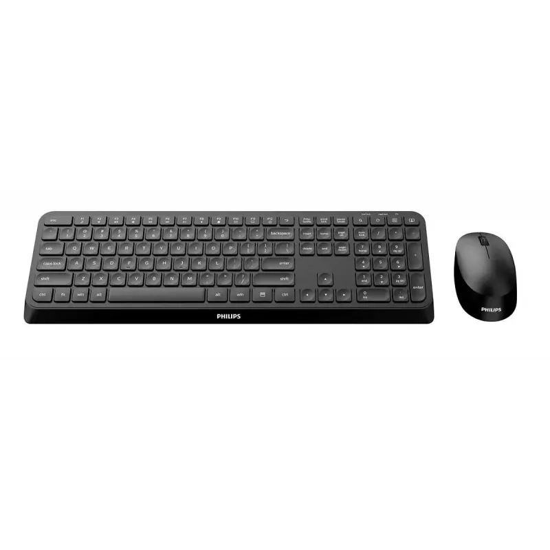 Philips 3000 serijos SPT6307B/31 belaidė klaviatūra su pele, RF, QWERTY, juoda