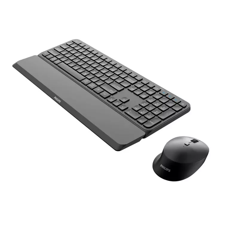 Philips 6000 serijos SPT6607B/31 klaviatūra su pele, universali RF belaidė + Bluetooth, juoda