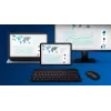 Philips 6000 serijos SPT6607B/31 klaviatūra su pele, universali RF belaidė + Bluetooth, juoda