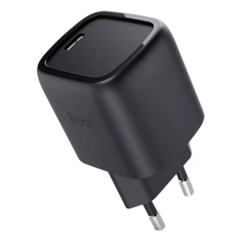Trust Maxo 30W USB-C GaN įkroviklis, juodas