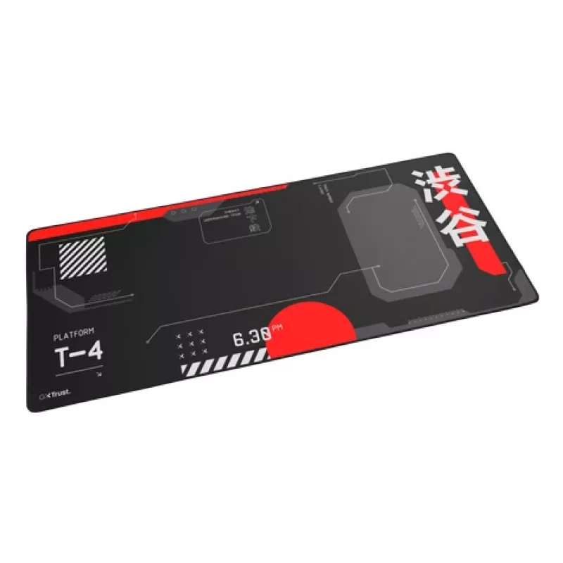 Žaidimų pelės kilimėlis TRUST GXT 759 XXL — 900×400 mm, PET, juodas/raudonas