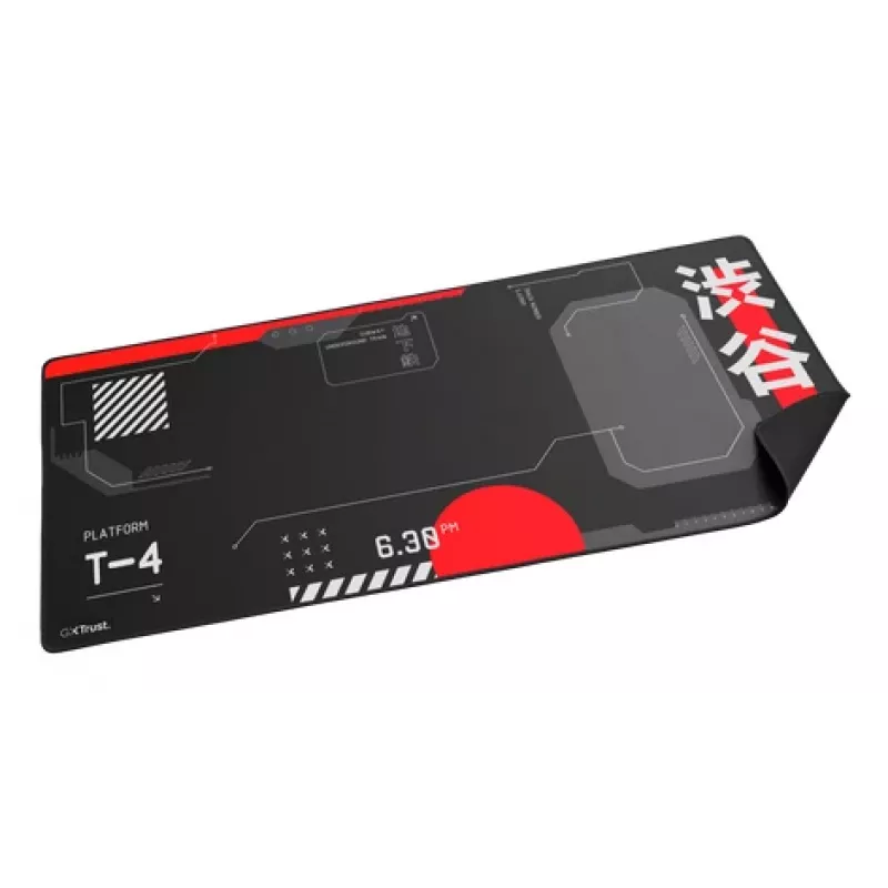 Žaidimų pelės kilimėlis TRUST GXT 759 XXL — 900×400 mm, PET, juodas/raudonas