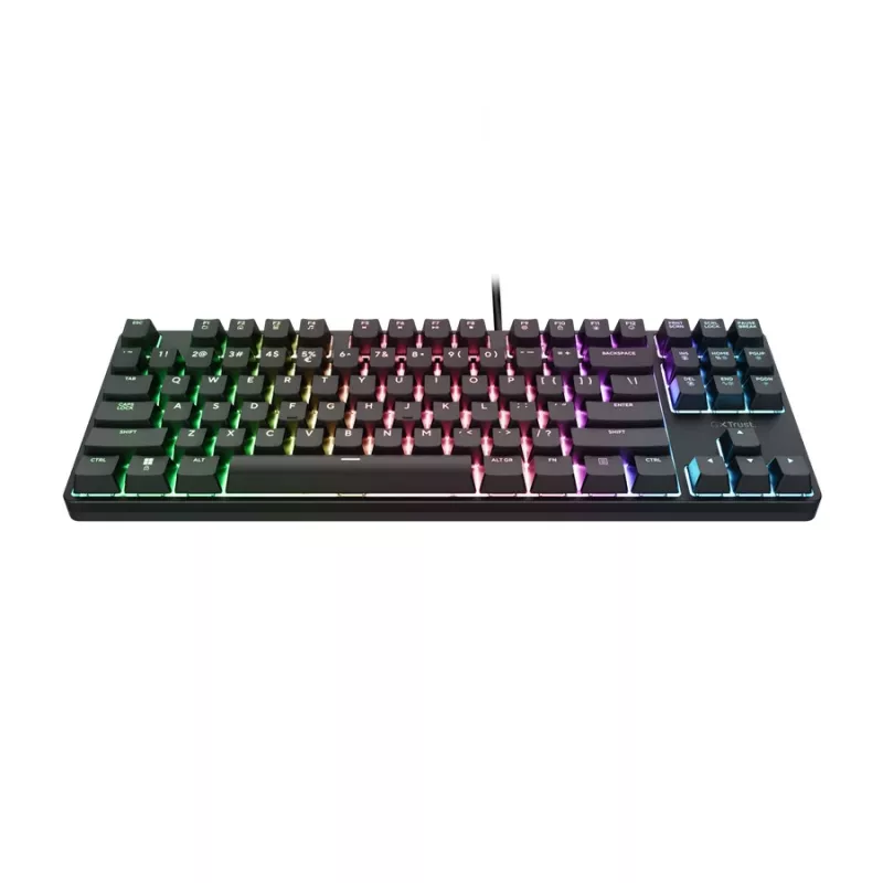 Trust GXT 864 Cada mechaninė žaidimų klaviatūra TKL RGB USB QWERTY juoda