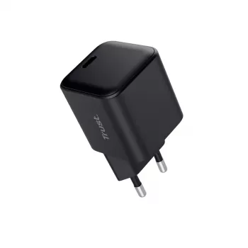 Įkroviklis TRUST Maxo itin mažas 65W GaN USB-C juodas su 2 m laidu