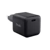 Įkroviklis TRUST Maxo itin mažas 65W GaN USB-C juodas su 2 m laidu