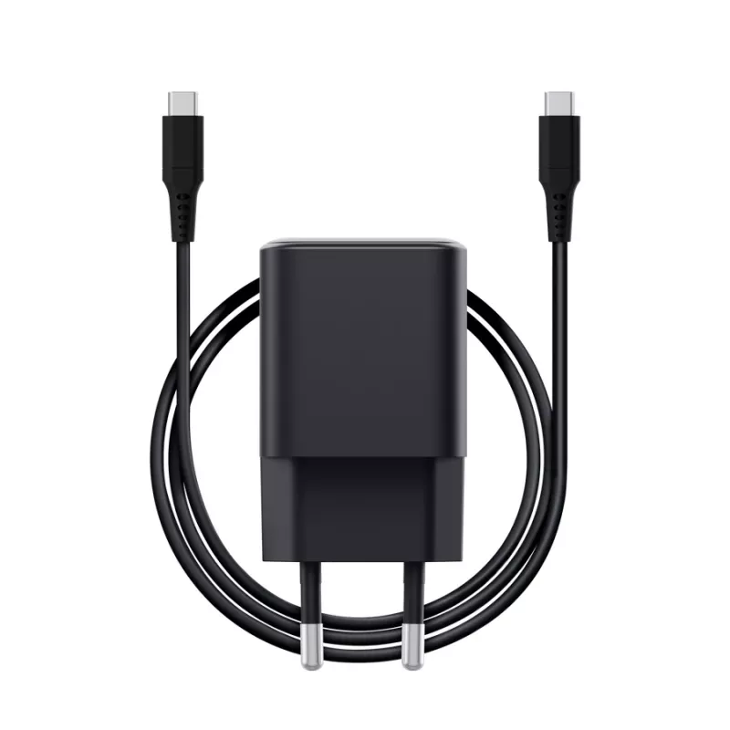 Įkroviklis TRUST Maxo itin mažas 65W GaN USB-C juodas su 2 m laidu