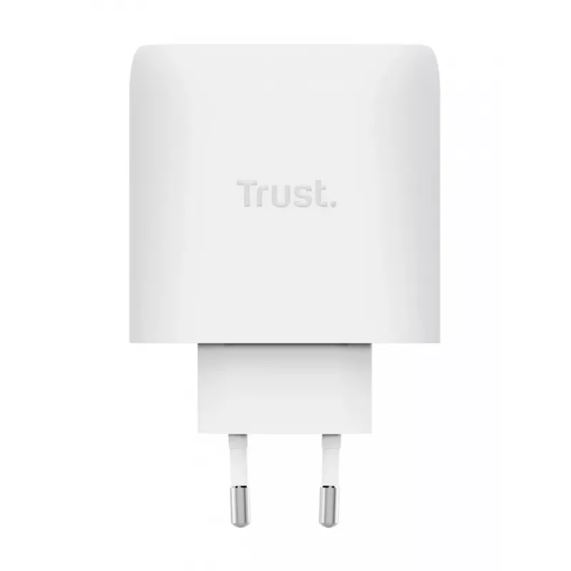 TRUST Maxo 65W greitasis AC sieninis įkroviklis, 3x USB-C, 20V maks., 2 m laidas, baltas