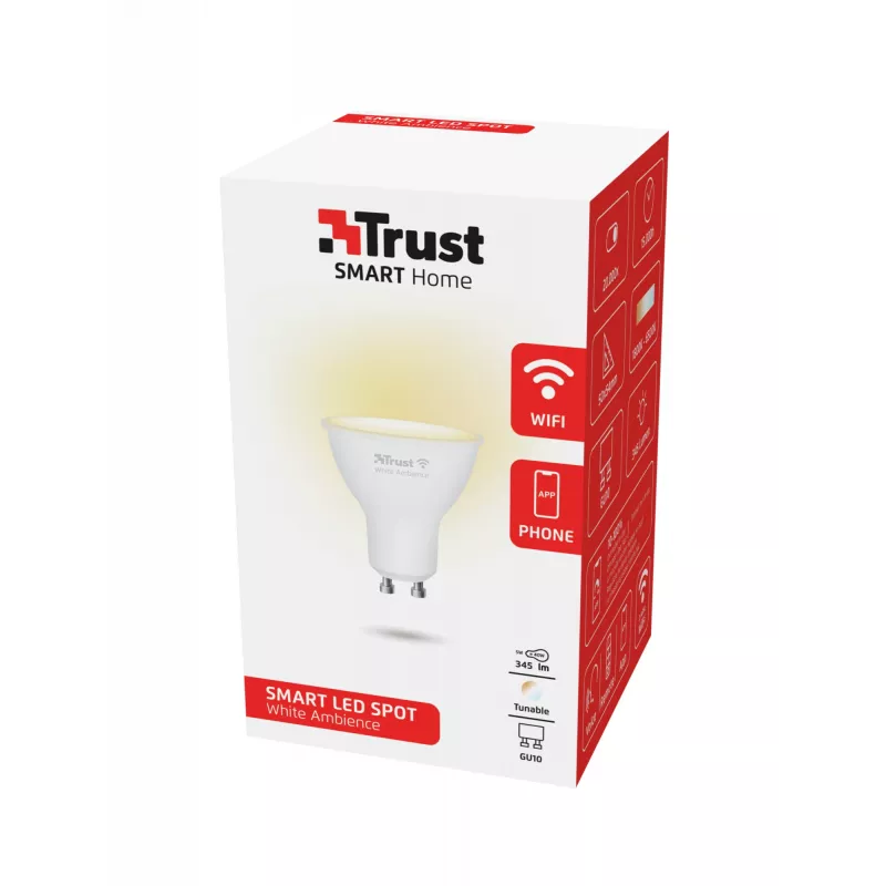 Trust 71283 protinga lemputė Wi-Fi GU10 balta