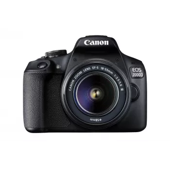 Canon EOS 2000D BK 18-55 IS + SB130 +16GB EU26 veidrodinis fotoaparato rinkinys 24,1 MP CMOS 6000 x 4000 pikselių juoda