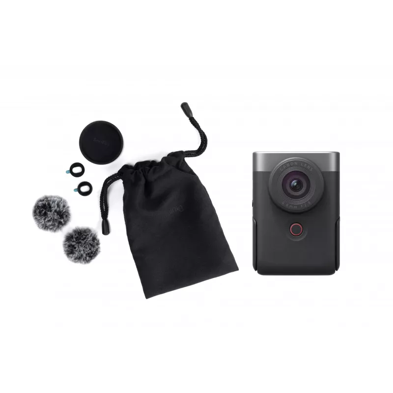 Canon PowerShot V10 Vlogų rinkinys 1 colio kompaktiška kamera 20 MP CMOS 5472 x 3648 pikseliai sidabrinė