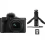 Kompaktiška kamera Canon PowerShot V1 Premium Vlogger rinkinys – 22,3 MP, 1/4 colio CMOS, 4K UHD, 3,1x optinis priartinimas, 3 colių jutiklinis ekranas, Juoda
