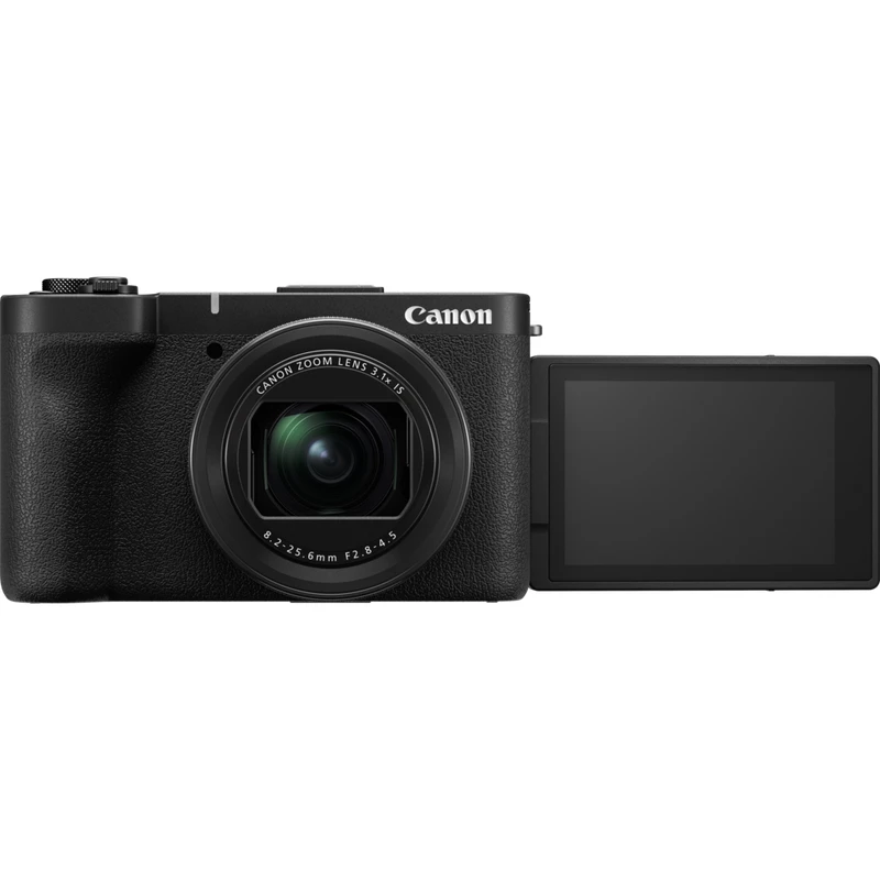 Kompaktiška kamera Canon PowerShot V1 Premium Vlogger rinkinys – 22,3 MP, 1/4 colio CMOS, 4K UHD, 3,1x optinis priartinimas, 3 colių jutiklinis ekranas, Juoda