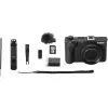 Kompaktiška kamera Canon PowerShot V1 Premium Vlogger rinkinys – 22,3 MP, 1/4 colio CMOS, 4K UHD, 3,1x optinis priartinimas, 3 colių jutiklinis ekranas, Juoda