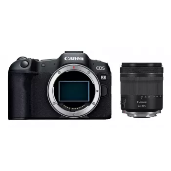 Canon EOS R8 + RF 24-105mm F4-7.1 IS STM veidrodinis fotoaparatas 24,2 MP CMOS 6000 x 4000 pikselių juodas
