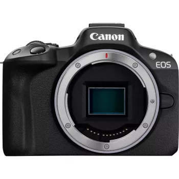 Canon EOS R50 veidrodinis fotoaparatas su objektyvais RF-S 18-45mm ir RF 75-300mm (24,2 MP, juodas)