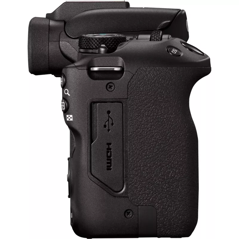 Canon EOS R50 veidrodinis fotoaparatas su objektyvais RF-S 18-45mm ir RF 75-300mm (24,2 MP, juodas)
