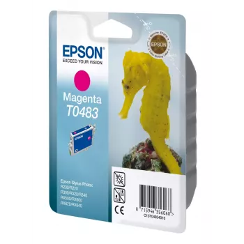 Epson T0483 C13T04834010 original rašalo kasetė, rausvai violetinė (magenta)