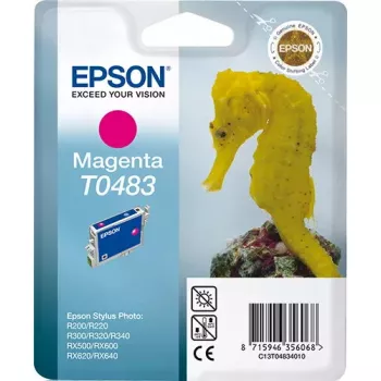 Epson T0483 C13T04834010 original rašalo kasetė, rausvai violetinė (magenta)