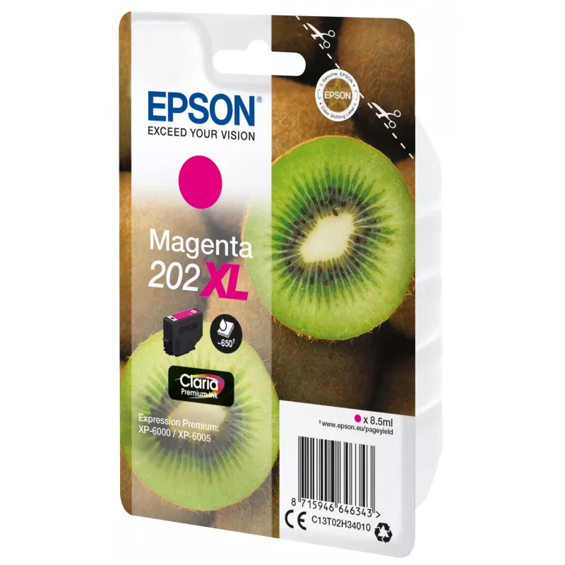 Epson 202XL Claria Premium rašalo kasetė, rausvai raudona, didelės talpos (XL)