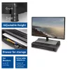 Monitorio stovas ACT AC8210 ypač platus su stalčiumi, reguliuojamas aukštis, iki 32 colių, 10 kg, juodas