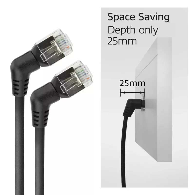 Tinklo laidas ACT DD1907 Cat6 U/FTP (STP) 7 m, RJ-45 į RJ-45, auksuoti kontaktai, juodas