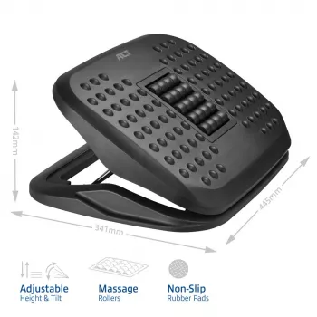 ACT Ergonominis reguliuojamo aukščio pakojis su masažiniais voleliais