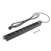 ACT Pravėdinimo lizdų blokas PDU 19 colių CEE7/7 su 9 E tipo lizdais, 3 m H05VV-F 3G1.5