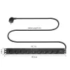 ACT Pravėdinimo lizdų blokas PDU 19 colių CEE7/7 su 9 E tipo lizdais, 3 m H05VV-F 3G1.5