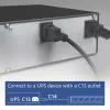 Prailginimo laidas ACT PD3155 — 3 m kabelis, 9 Type E kištukiniai lizdai, 250 V, 16 A, 4000 W, Vidaus naudojimui, Juoda/Raudona